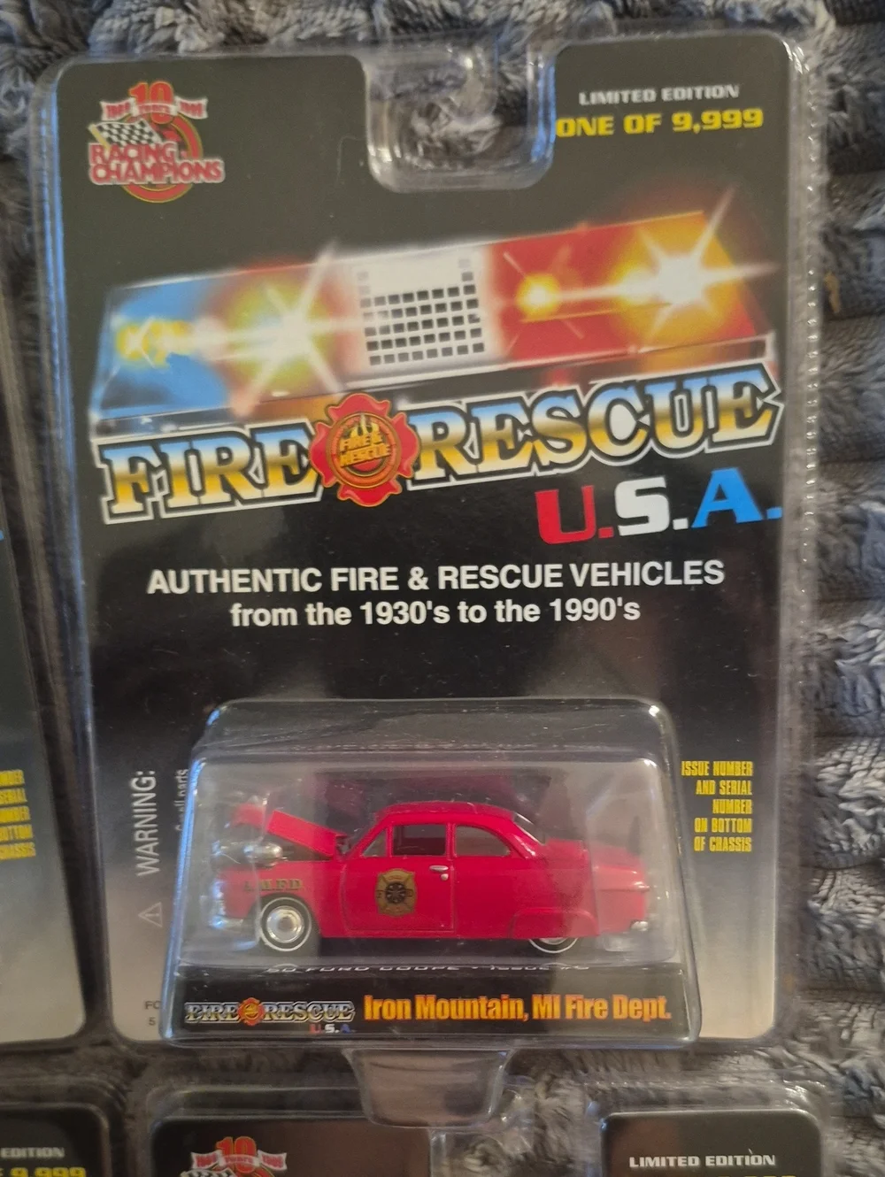 New  Fire Rescue Usa  Die-Cast Lot Of 4. One Of 9,999. Ford F150, Chevel Camino